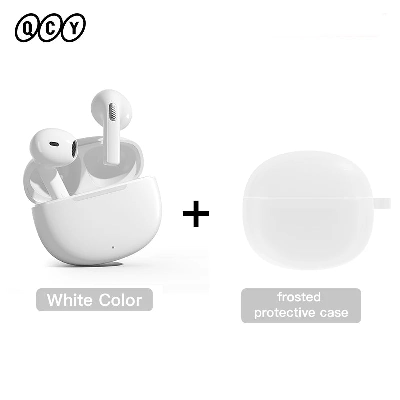 QCY T20 TWS Bluetooth 5.3 Wireless Earbuds - Low Latency, HIFI Sound, 13mm Driver, Quad-Microphone ENC for HD Calls