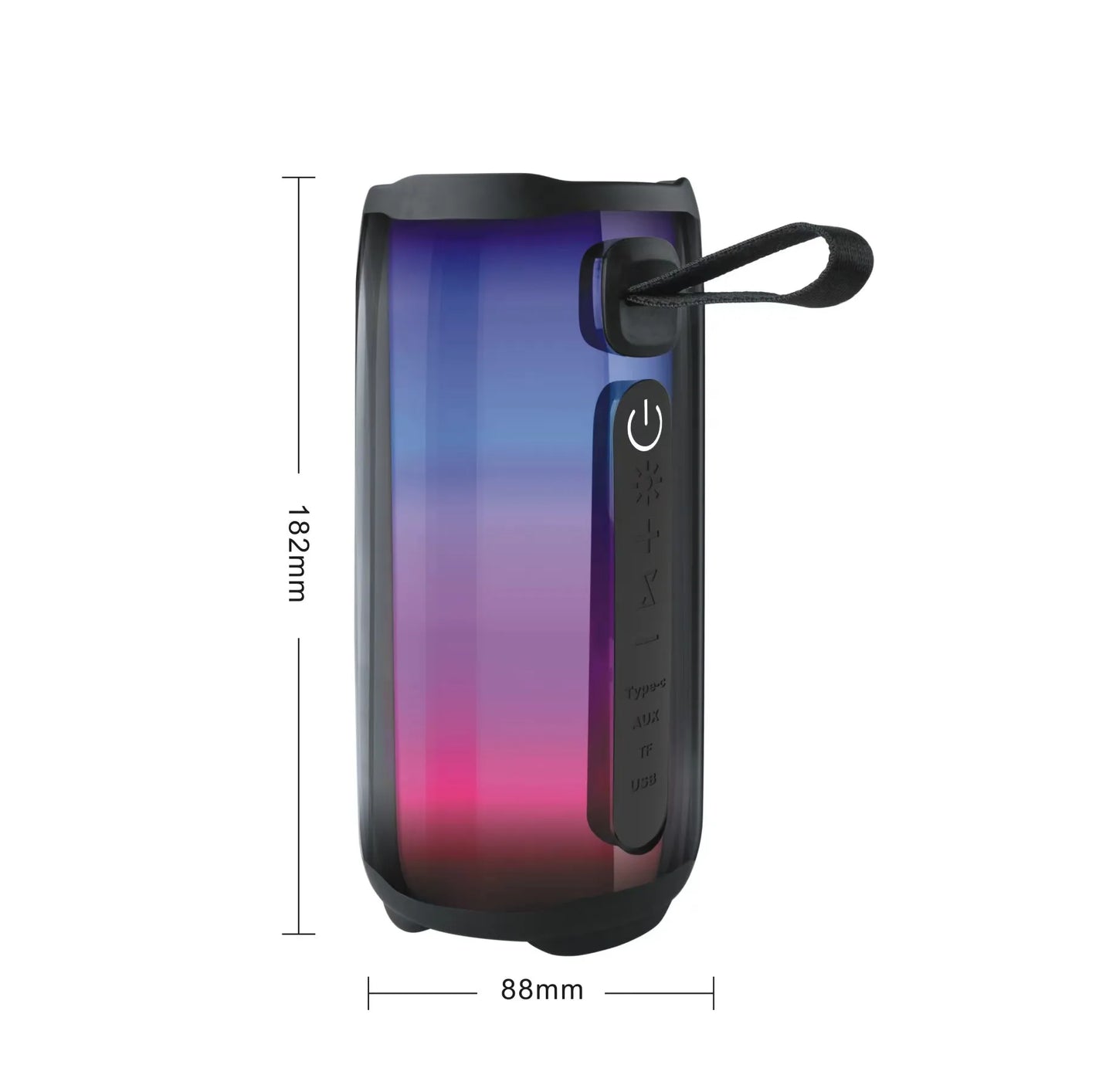 Portable Outdoor Waterproof Bluetooth Subwoofer, Stereo Hi-Fi Music Speaker with Noise Reduction & Vibrant Colors - Wireless Audio System