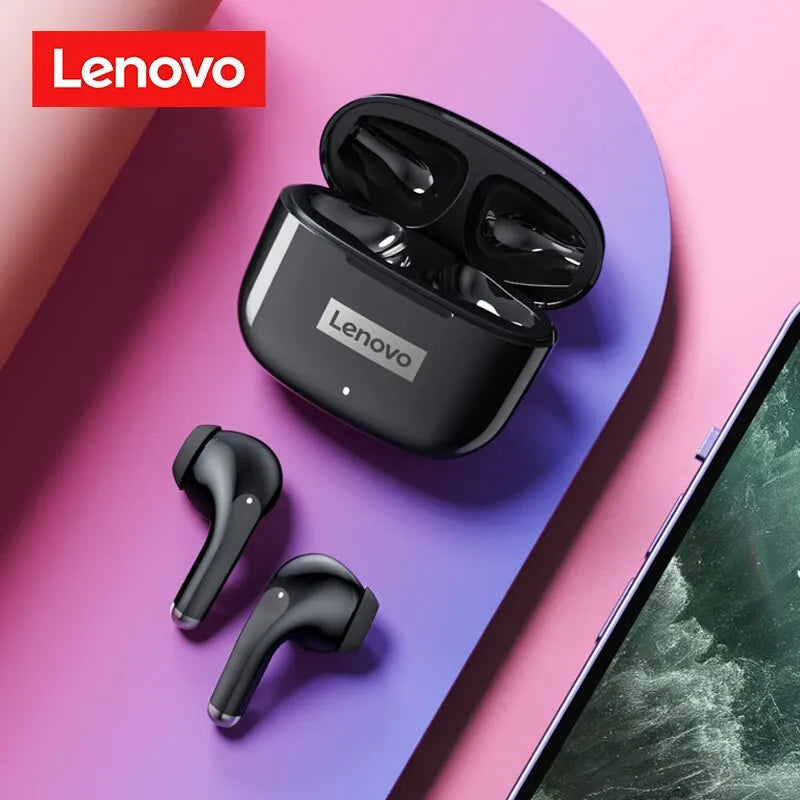 Lenovo LP40 Pro Wireless Earphones - Bluetooth 5.0, Waterproof Sports Headphones, Mic Touch Control, TWS Headset