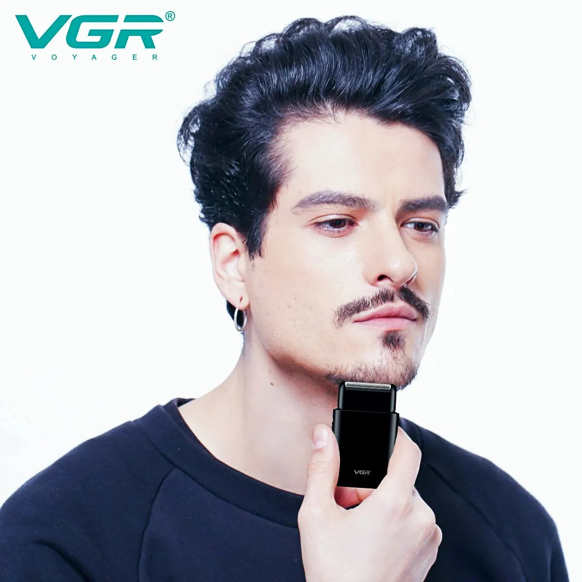 VGR V-390 Professional Electric Shaver and Beard Trimmer - Portable, USB Chargeable Mini Shaving Machine for Men