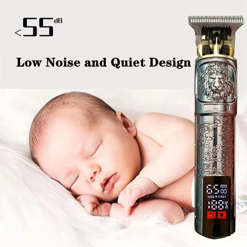Men's Electric Barber Clipper - New Hair Cutting Machine, Beard Trimmer, & Shaver for Professional Barber Shop Use