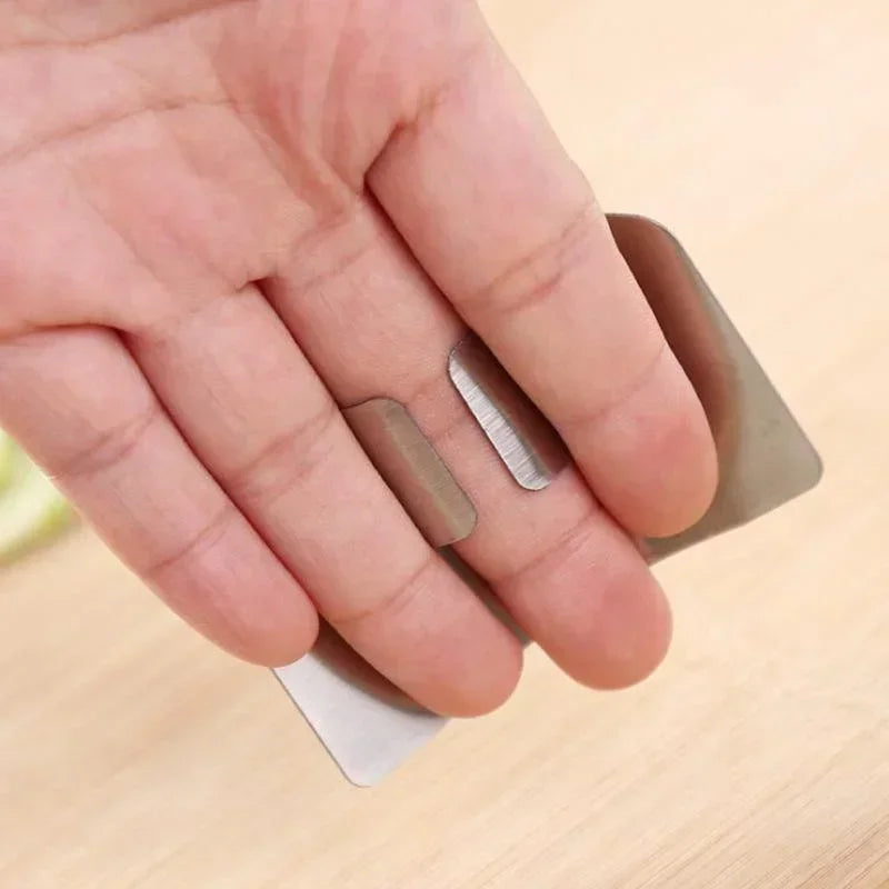 Stainless Steel Finger Guard - Safe Cut Slice Hand Protector for Kitchen Knife Use