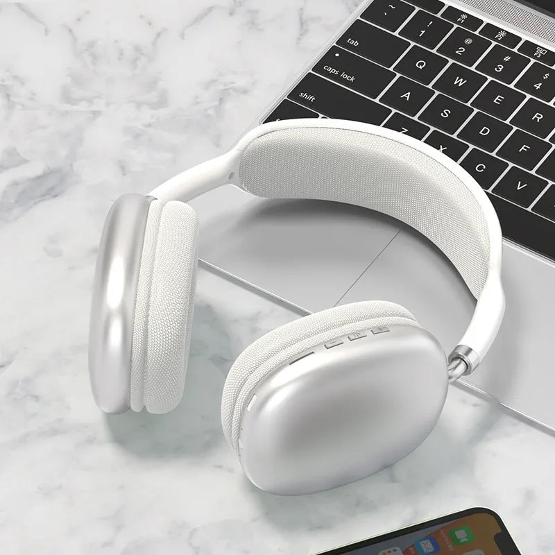 P9 Wireless Bluetooth Headphones with Noise-Cancelling Mic, Stereo Sound, Sports and Gaming Earphones, TF Card Support