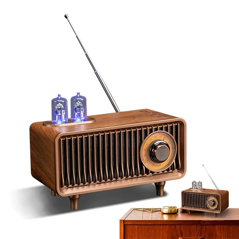 Retro FM Radio Wireless Bluetooth Speaker with Subwoofer, High-Quality Sound, Supports Memory Card and U Disk, Portable Indoor MP3 Speaker Ideal for Home Use