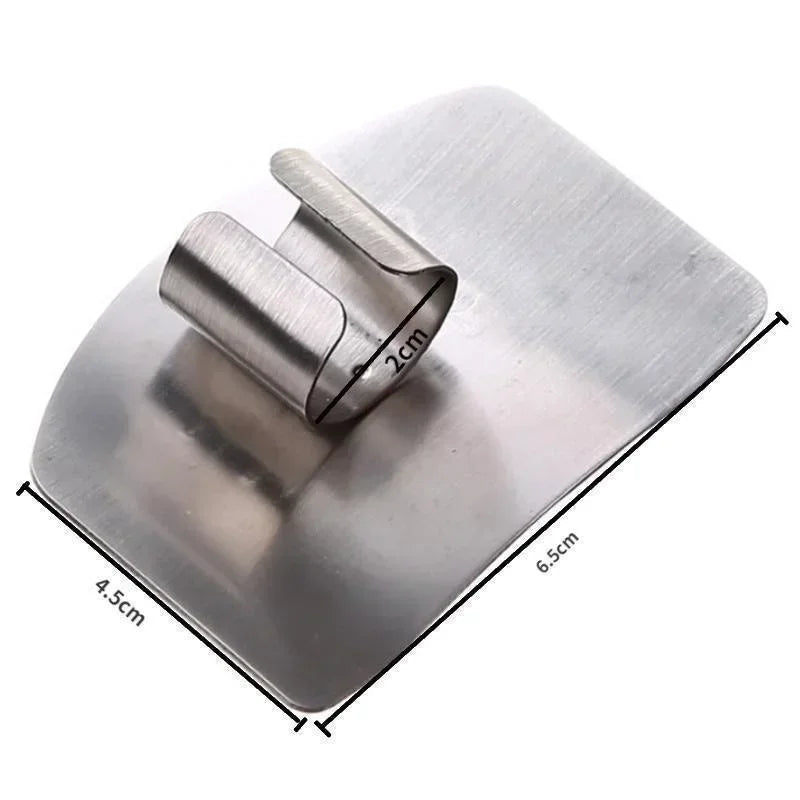 Stainless Steel Finger Guard - Safe Cut Slice Hand Protector for Kitchen Knife Use