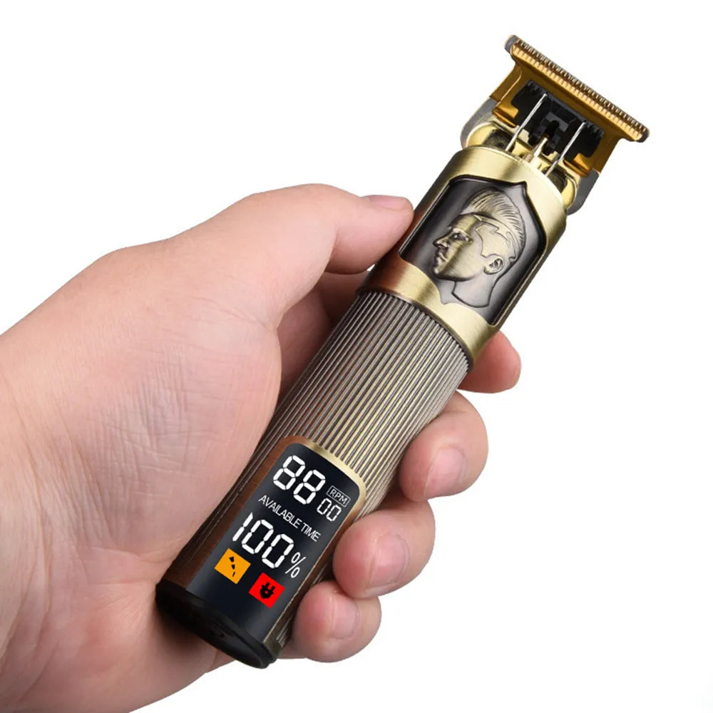 T9 Three-Speed Hair Clipper - Electric Shaver for Men - Perfect Gift for Boyfriend - Barbershop Grade Hair Trimming Machine