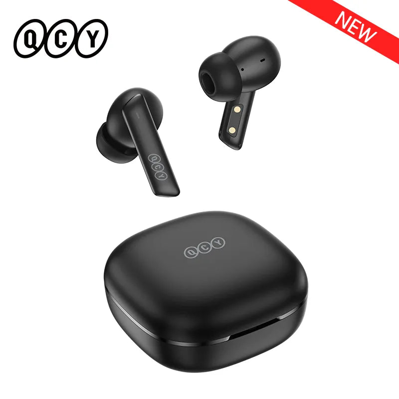 QCY HT05 ANC Wireless Earbuds - Bluetooth 5.2, 40dB Noise Cancelling, 6-Mic HD Call, Transparency Mode