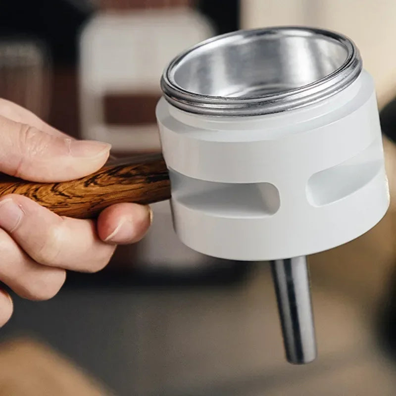 120ml Thermostatic Double Valve Moka Pot - Espresso Extraction and Outdoor Brewing Coffee Barista Accessories