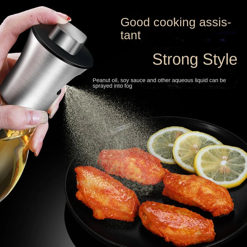 Multi-function Glass Oil Spray Pot for Cooking, High Pressure Baking, and Barbecue - Air Fryer Compatible Oil Sprayer Bottle